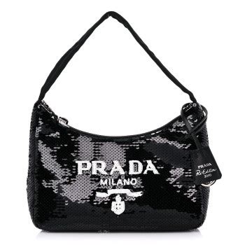 PRADA Paillettes Sequin Mini Re